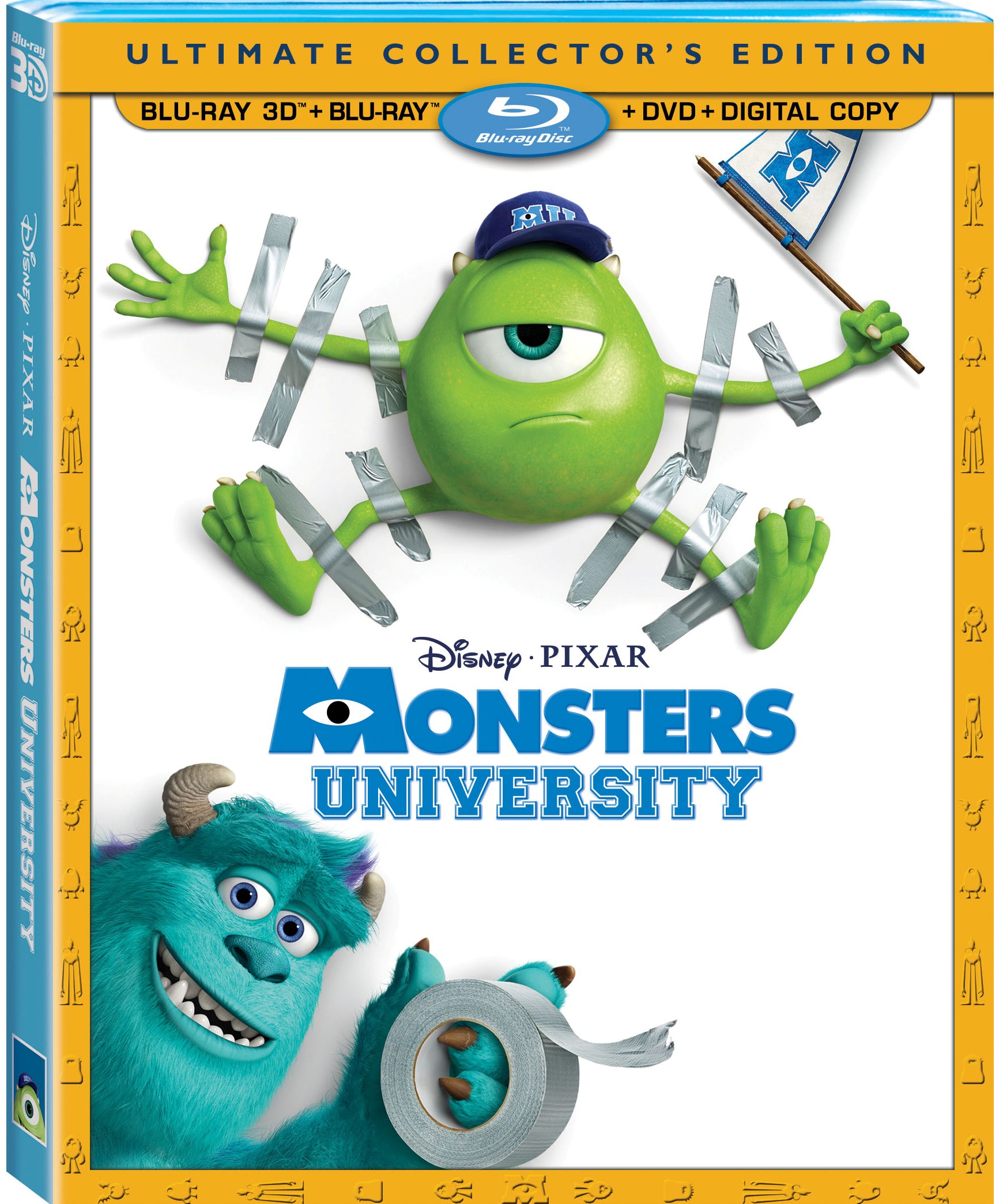 Monsters, Inc. [Includes Digital Copy] [Blu-ray/DVD] by John Goodman, Blu-ray
