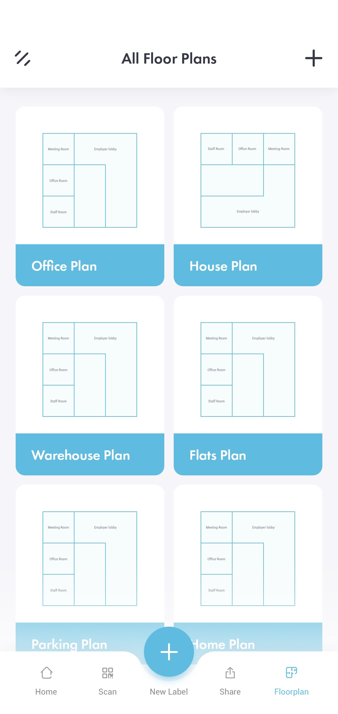 Floor plan for app