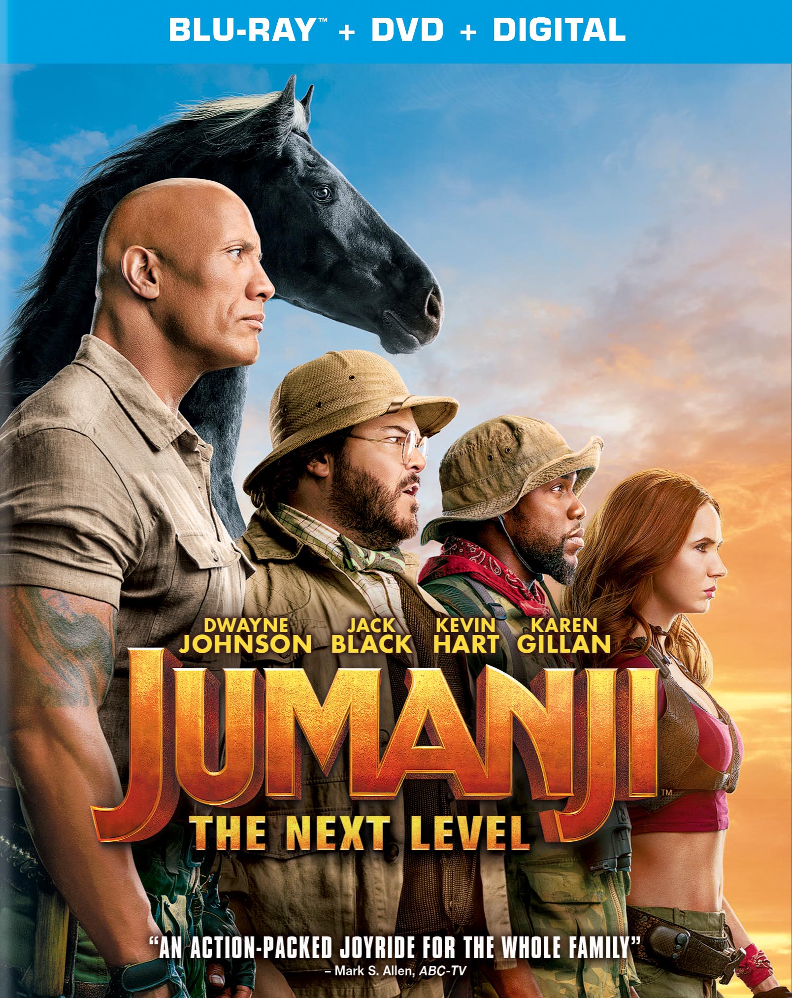 JUMANJU: THE NEXT LEVEL on Blu-ray and DVD